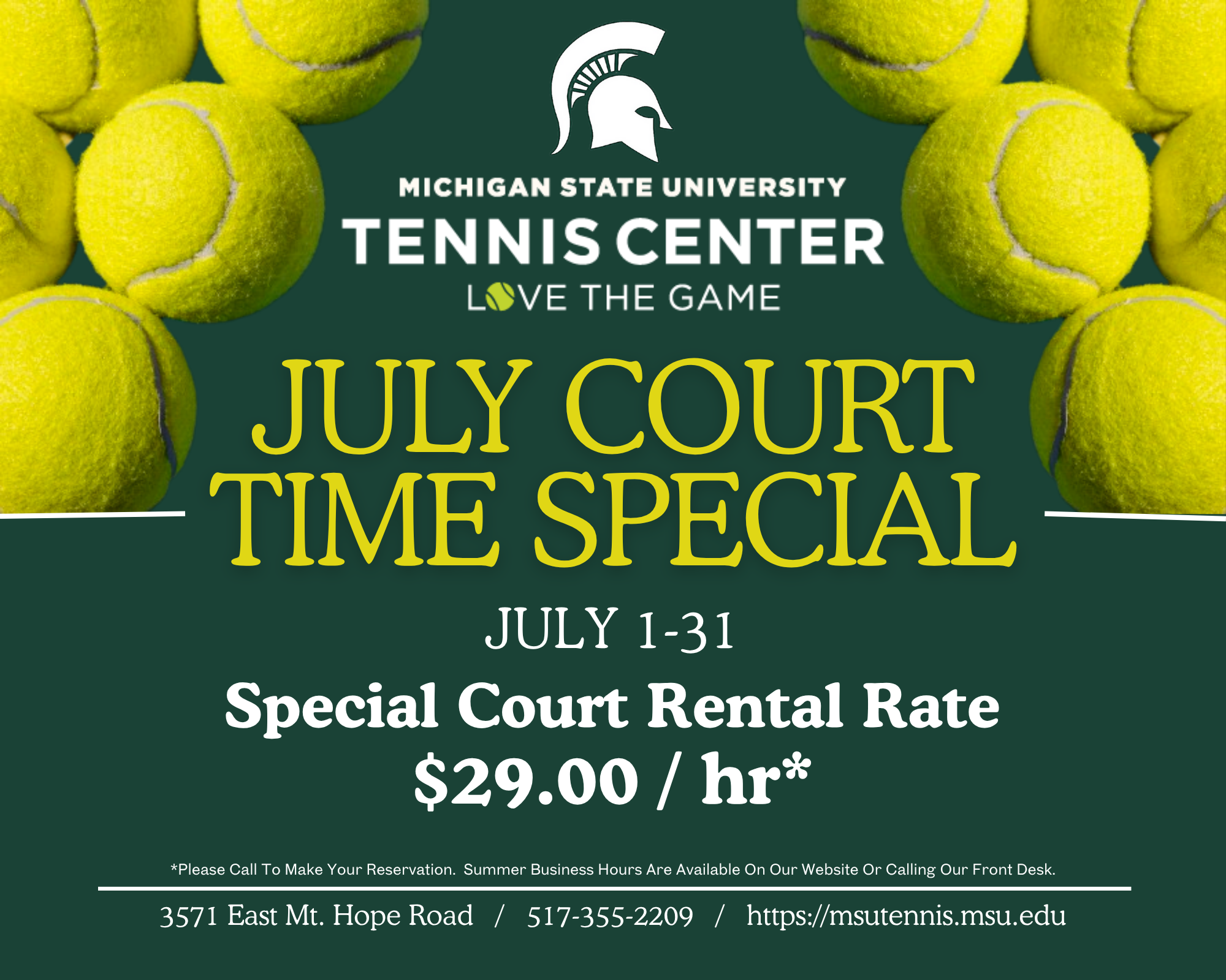 July Court Time Special $29/hour