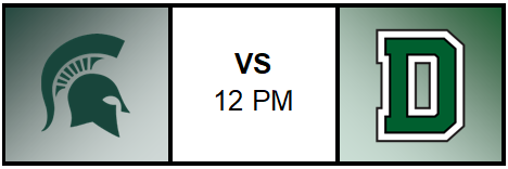 Spartan Logo vs Dartmouth Logo 12 pm