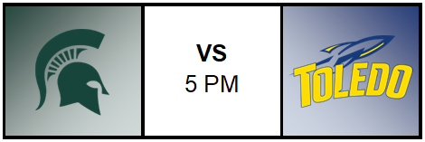 Spartan Logo vs Toledo Logo 5 pm